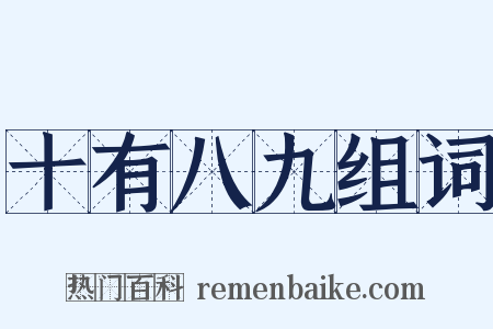 十有八九组词是什么意思的图片